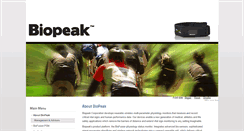 Desktop Screenshot of biopeak.com