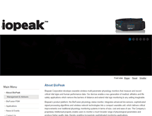 Tablet Screenshot of biopeak.com